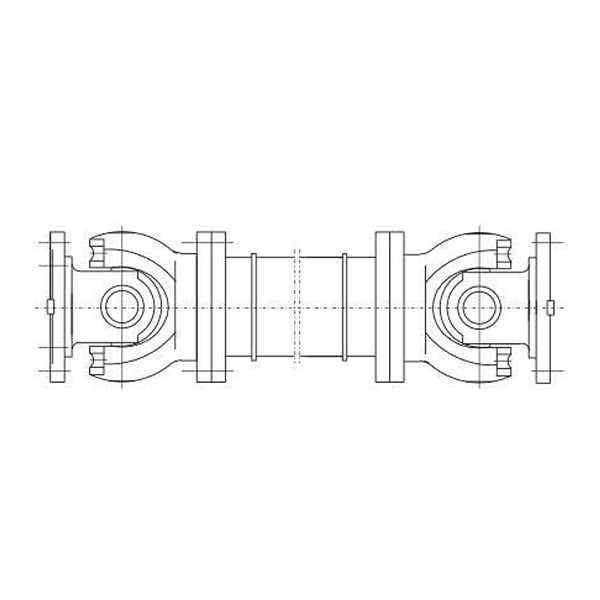 SWP D型（無伸縮長型）部分軸承座十字軸式萬向聯(lián)軸器
